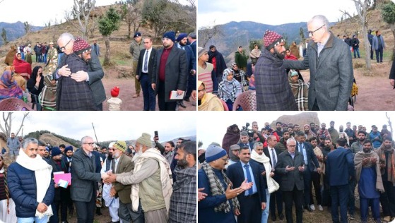 'CM Omar Abdullah visits Badhaal village in Rajouri, meets affected families'